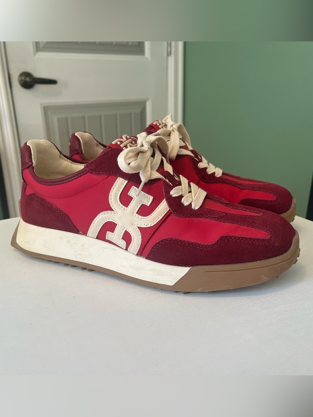 Langley Sneaker Red & Cream